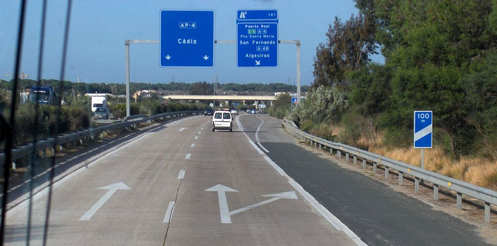 Autobahn Sevilla-Cádiz mautfrei