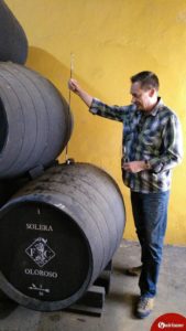 Guirizano Guide bei Weinproben in Sherry Bodegas in Jerez de la Frontera